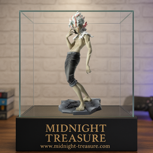 Figurine Dandadan – Okarun – Transformé – Luminasta – 18 cm – SEGA Goods. Okarun dans sa forme transformée, posture menaçante et détails sombres fidèles à l’anime.