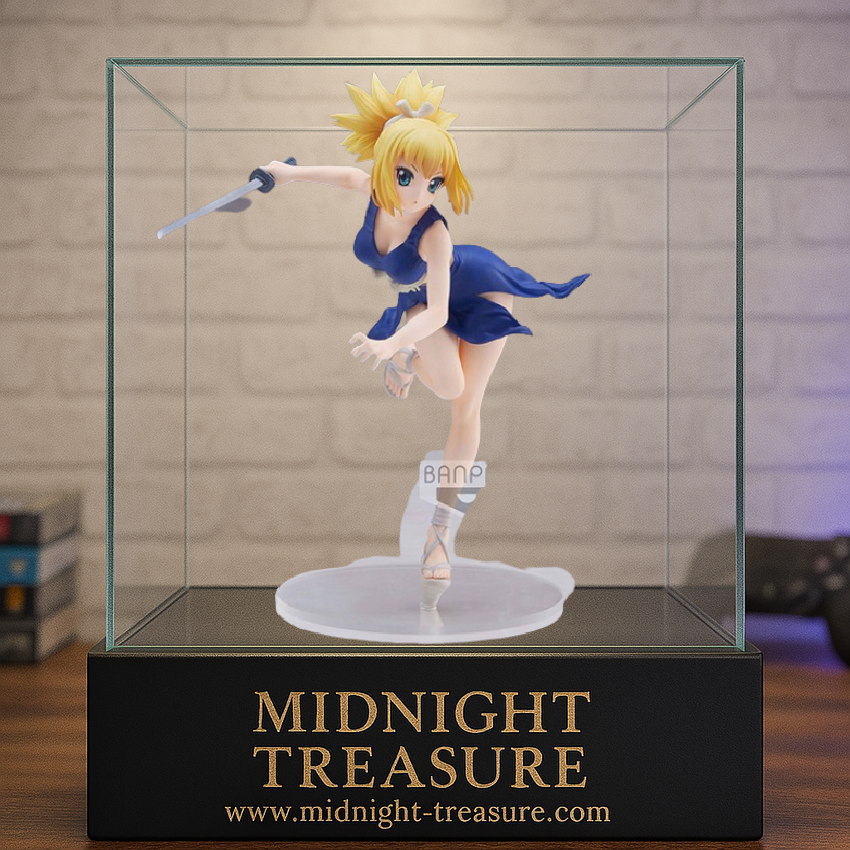 Figurine Dr. Stone – Kohaku – 16 cm – Banpresto. Kohaku brandissant son sabre dans une posture aérienne dynamique. Une combattante farouche à exposer fièrement dans toute collection