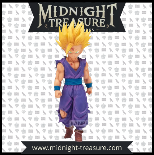 Figurine Dragon Ball Z de Son Gohan Super Saiyan 2 en PVC/ABS, 16 cm, avec uniforme déchiré, inspirée du Cell Game.