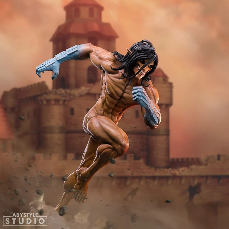 🔥🧱 Figurine Eren Titan – SFC – L’Attaque des Titans – 19 cm  🧱🔥