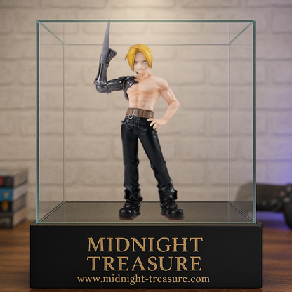 Figurine Fullmetal Alchemist – Edward Elric – Pop Up Parade – 15 cm – Good Smile Company. Edward torse nu, Automail transformé en lame, livré dans une boîte vitrine. Une pièce essentielle pour les fans de FMA.

