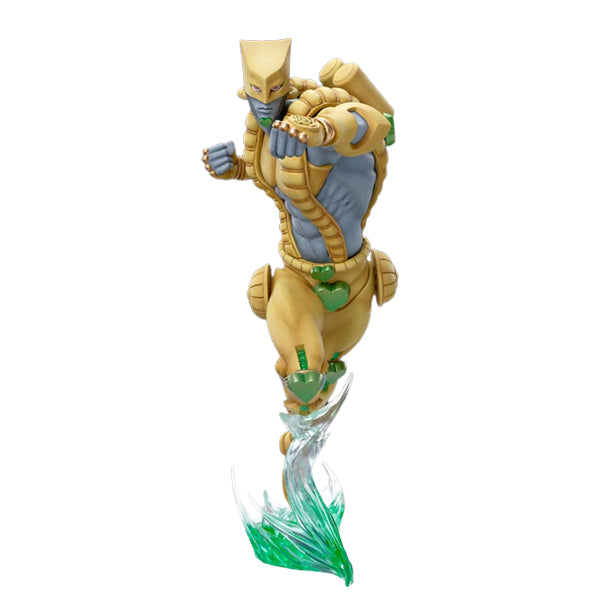 Figurine JoJo’s Bizarre Adventure – The World – Super Action Legend – 16 cm – Medicos Entertainment. The World en pleine attaque, entouré d’un effet d’énergie verte. Une figurine puissante et détaillée pour les fans de JoJo.