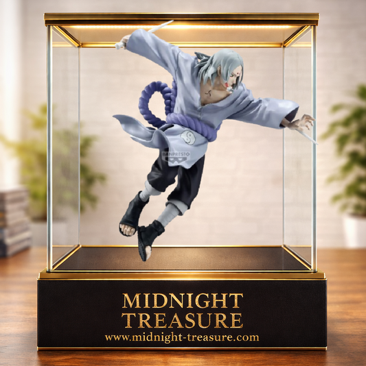 Figurine Naruto Shippuden – Kimimaro – Vibration Stars – 18 cm – Banpresto. Kimimaro adopte une pose offensive dynamique en utilisant ses techniques osseuses emblématiques. Une figurine détaillée parfaite pour les fans de Naruto.