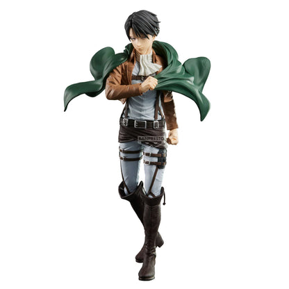 ⚔️🟢 Figurine Levi Ackerman – Grandista – L'Attaque des Titans – 27 cm – Banpresto 🟢⚔️