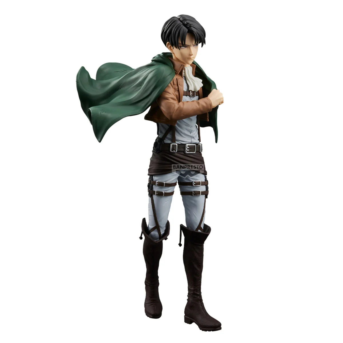⚔️🟢 Figurine Levi Ackerman – Grandista – L'Attaque des Titans – 27 cm – Banpresto 🟢⚔️