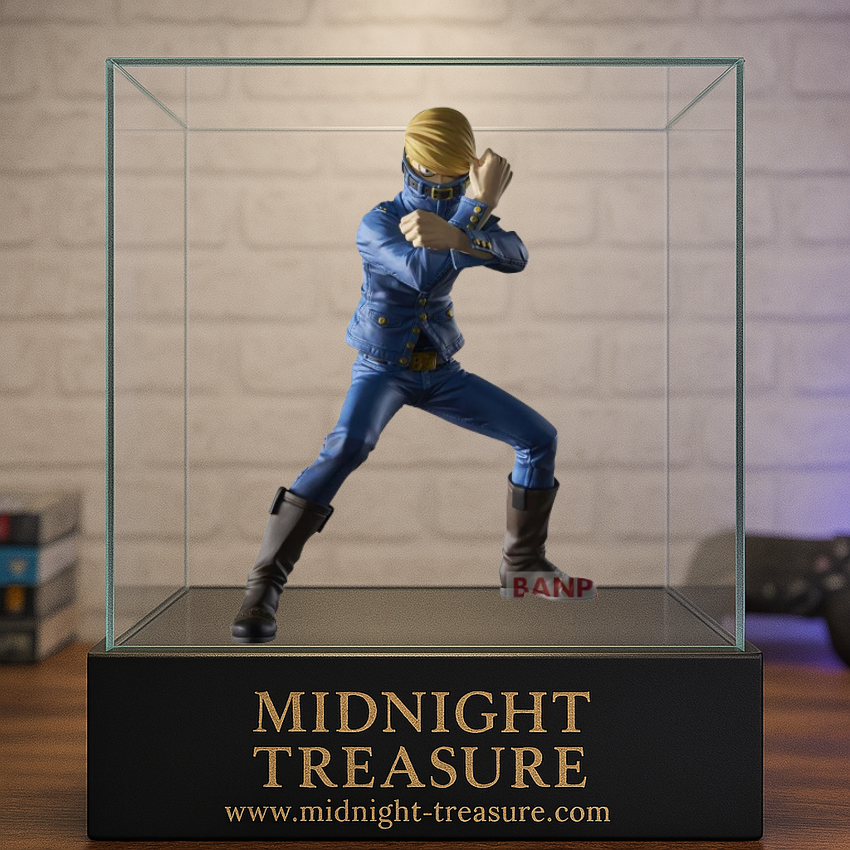 Figurine My Hero Academia – Best Jeanist – The Amazing Heroes – 15 cm – Banpresto. Best Jeanist en pose de combat, bras croisés, costume bleu détaillé. Une figurine incontournable pour les fans de MHA.

