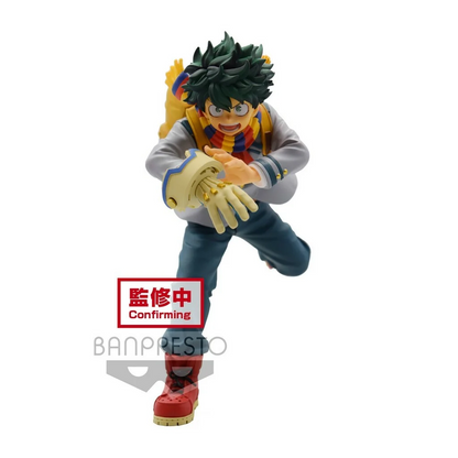 🌀💥 Figurine My Hero Academia – Izuku Midoriya – Bravegraph – 14 cm – Banpresto 💥🌀