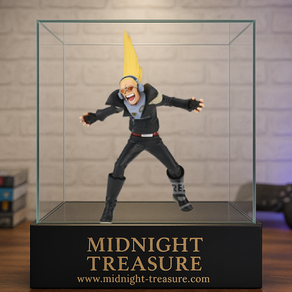 Figurine My Hero Academia – Present Mic – The Amazing Heroes Vol.23 – 15 cm – Banpresto. Le héros au cri surpuissant dans une pose dynamique, parfait pour les fans de MHA et de personnages hauts en couleur.