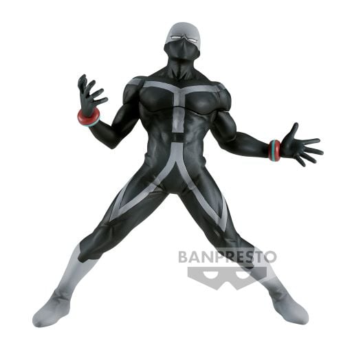 Figurine My Hero Academia – Twice – The Evil Villains – 15 cm – Banpresto. Twice en pose expressive, costume noir intégral et bracelets colorés. Une figurine fidèle et charismatique pour les fans de MHA.

