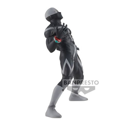 Figurine My Hero Academia – Twice – The Evil Villains – 15 cm – Banpresto. Twice en pose expressive, costume noir intégral et bracelets colorés. Une figurine fidèle et charismatique pour les fans de MHA.

