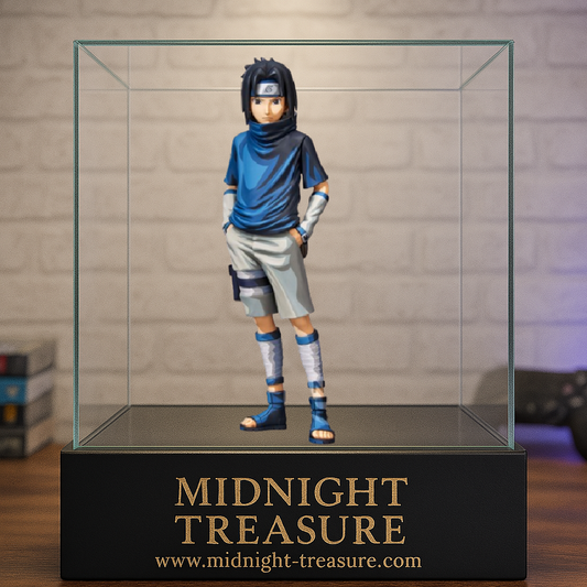 Figurine Naruto Shippuden – Sasuke Uchiha (Grandista Manga Dimensions) – 24 cm – Banpresto. Sasuke en pose charismatique, effet visuel 2D fidèle au manga. Une figurine premium et unique pour les fans de Naruto.