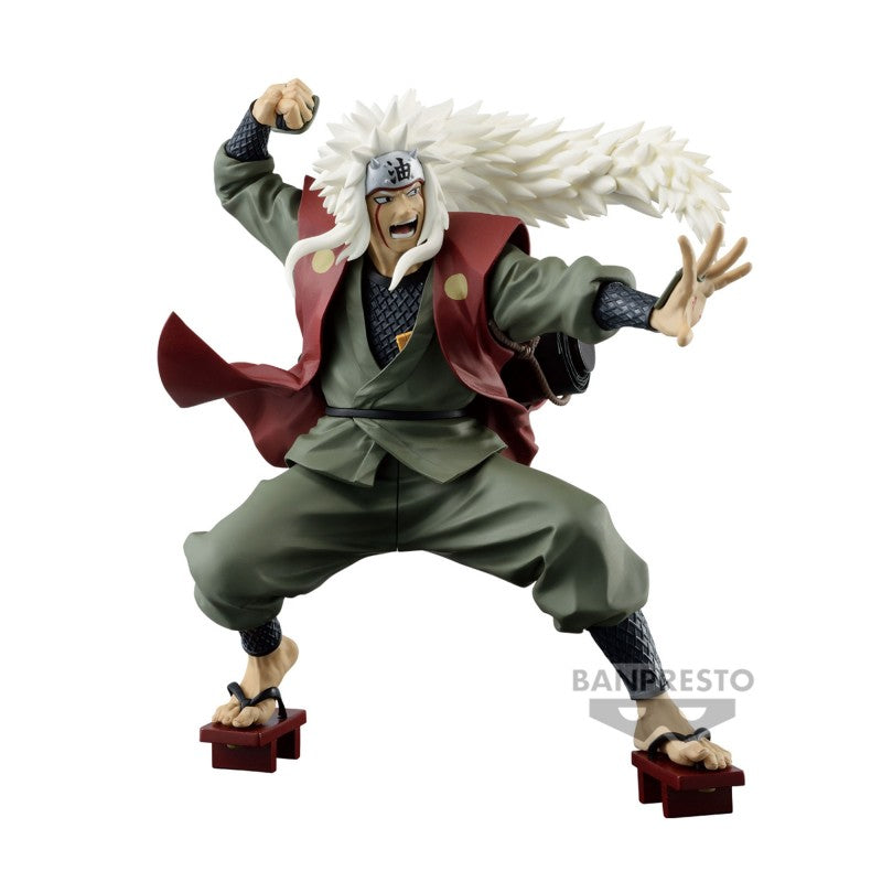 Figurine Naruto Shippuden - Jiraya, légendaire Sannin, en PVC/ABS de 15cm, avec posture dynamique et détails soignés