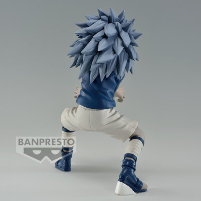 "Figurine Naruto Shippuden – Sasuke Uchiha – Marque du Maudit – 13 cm – PVC/ABS. Sasuke en posture dynamique avec la marque maudite activée, idéal pour compléter votre collection Naruto."

