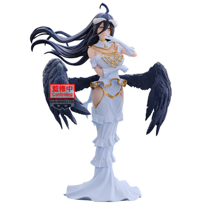 Figurine Overlord – Albedo – 20 cm – Banpresto. Albedo en robe blanche, ailes noires détaillées, expression douce. Une figurine élégante parfaite pour les fans d’Overlord.