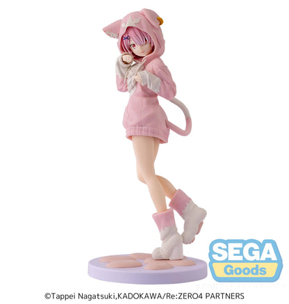 🐱🌸 Figurine Ram – Mofumofu Pack – XStellar – Re:ZERO – 21,5 cm – SEGA 🌸🐱