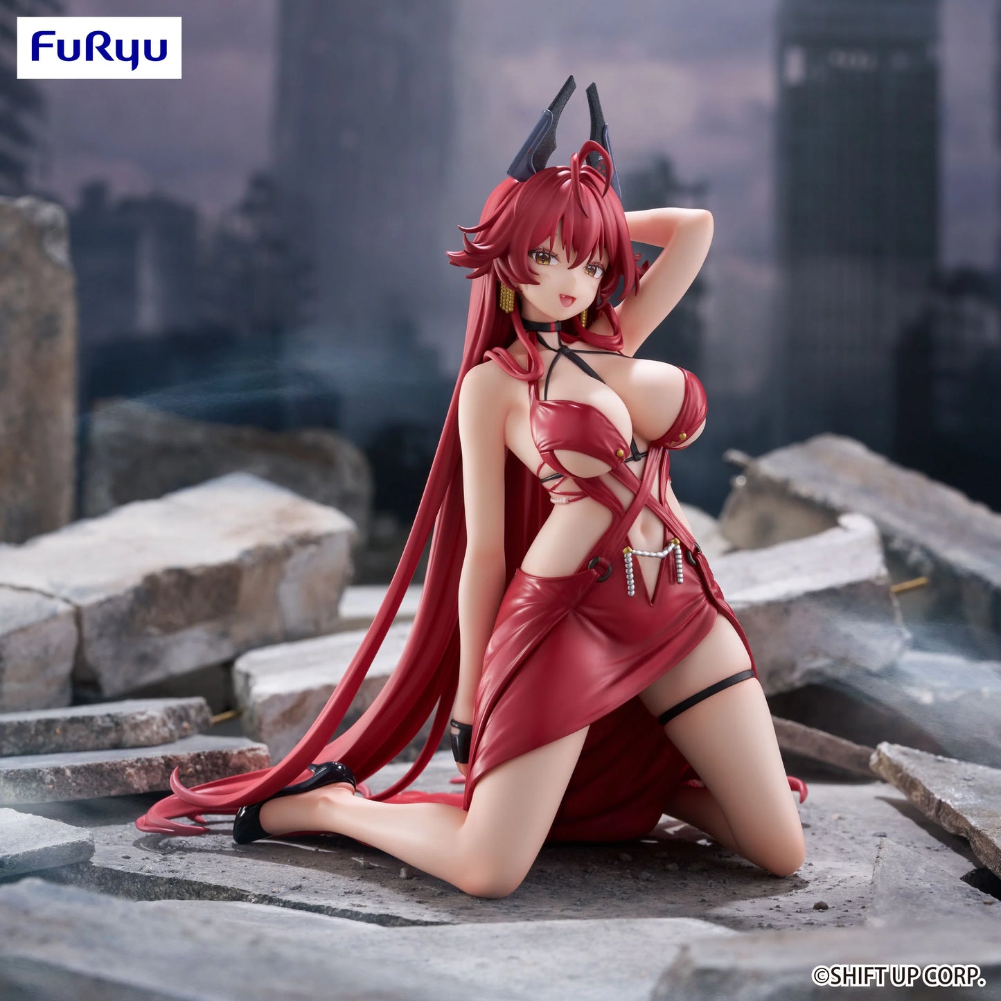 🐺🔴 Figurine Red Hood (Nonsense Red) – Noodle Stopper – Goddess of Victory: Nikke – 12 cm 🔴🐺