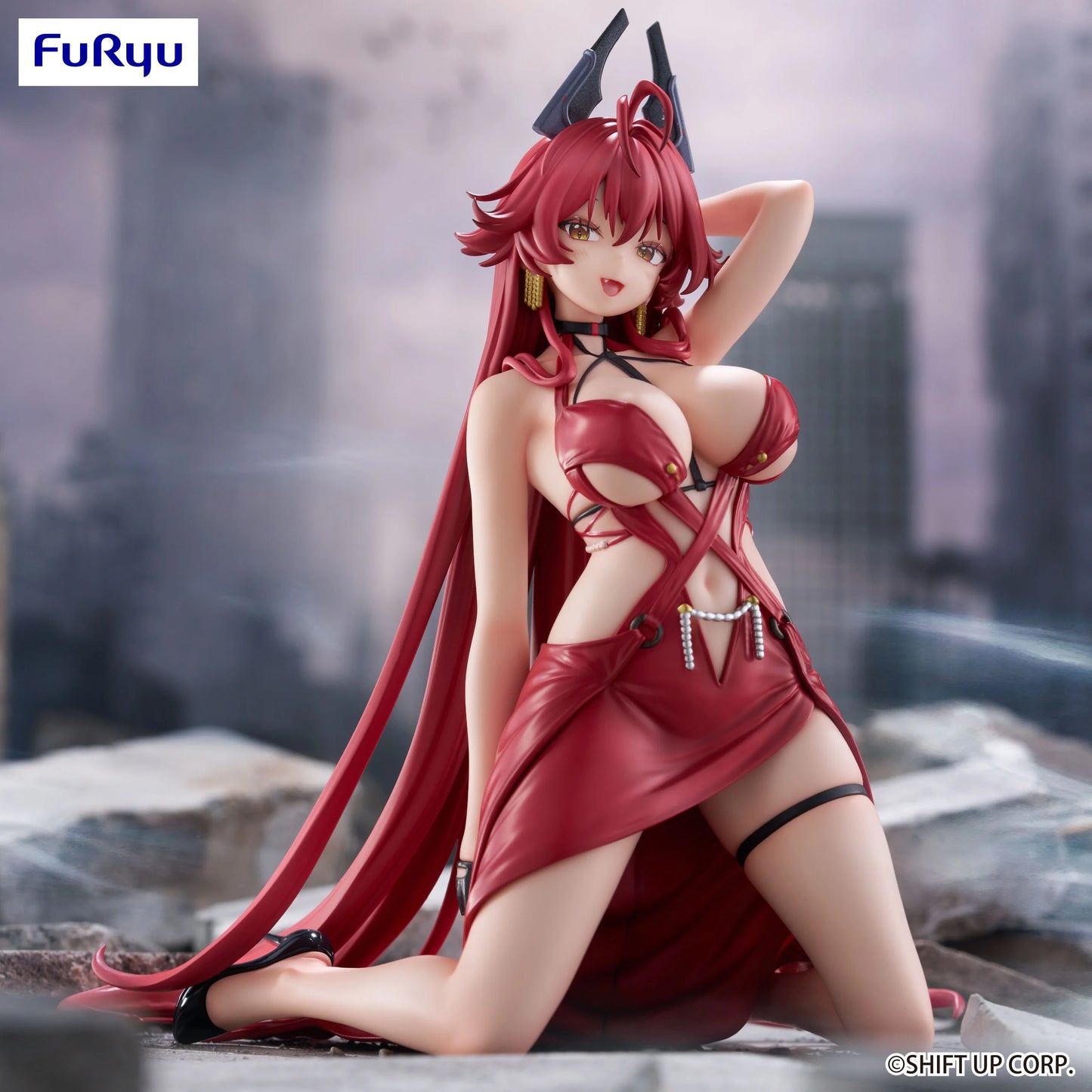 🐺🔴 Figurine Red Hood (Nonsense Red) – Noodle Stopper – Goddess of Victory: Nikke – 12 cm 🔴🐺
