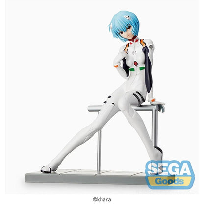 🤍🔵 Figurine Rei Ayanami – LPM Figure – Evangelion: New Theatrical Edition – 17 cm – SEGA 🔵🤍