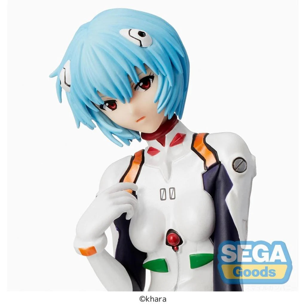 🤍🔵 Figurine Rei Ayanami – LPM Figure – Evangelion: New Theatrical Edition – 17 cm – SEGA 🔵🤍