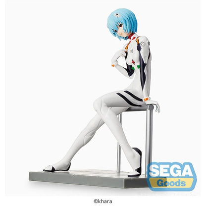 🤍🔵 Figurine Rei Ayanami – LPM Figure – Evangelion: New Theatrical Edition – 17 cm – SEGA 🔵🤍