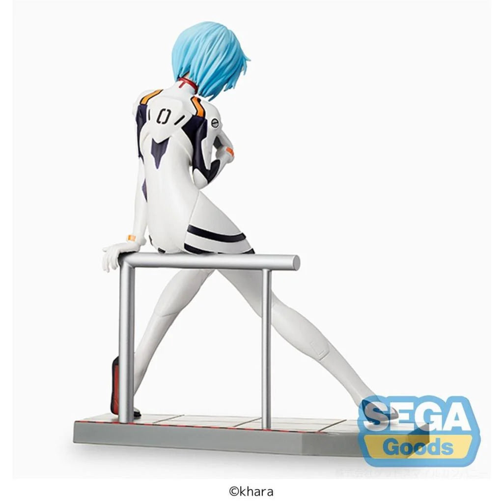 🤍🔵 Figurine Rei Ayanami – LPM Figure – Evangelion: New Theatrical Edition – 17 cm – SEGA 🔵🤍