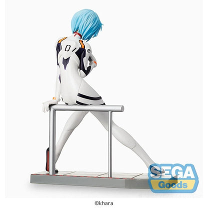 🤍🔵 Figurine Rei Ayanami – LPM Figure – Evangelion: New Theatrical Edition – 17 cm – SEGA 🔵🤍