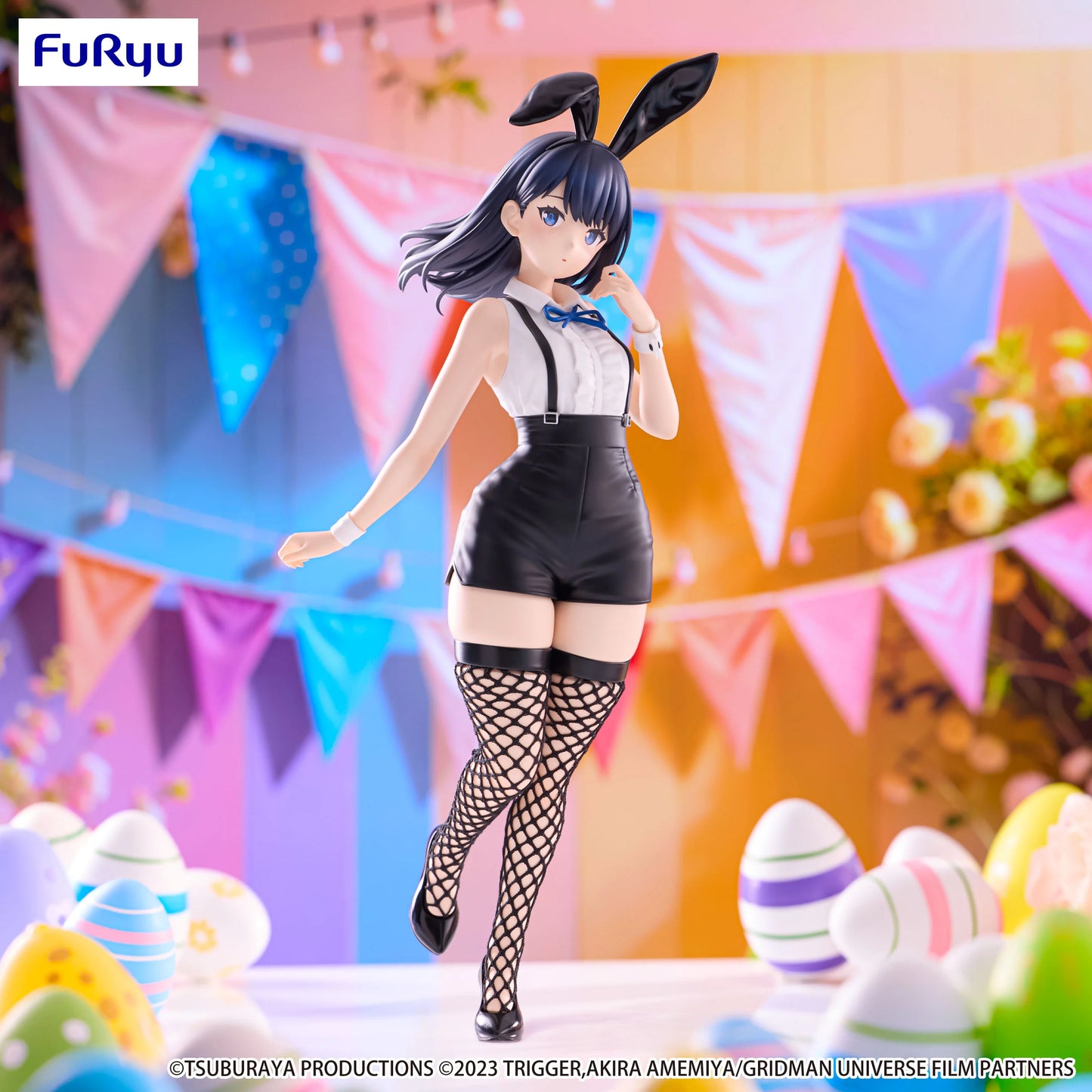 🐰🖤 Figurine Rikka Takarada – BiCute Bunnies (Easter Bunny Ver.) – Gridman Universe – 28 cm 🖤🐰