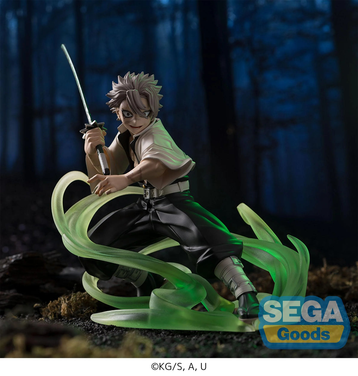 🌪️⚔️ Figurine Sanemi Shinazugawa – Xross Link – Arc de l’Entraînement des Piliers – Demon Slayer – 12 cm – SEGA ⚔️🌪️