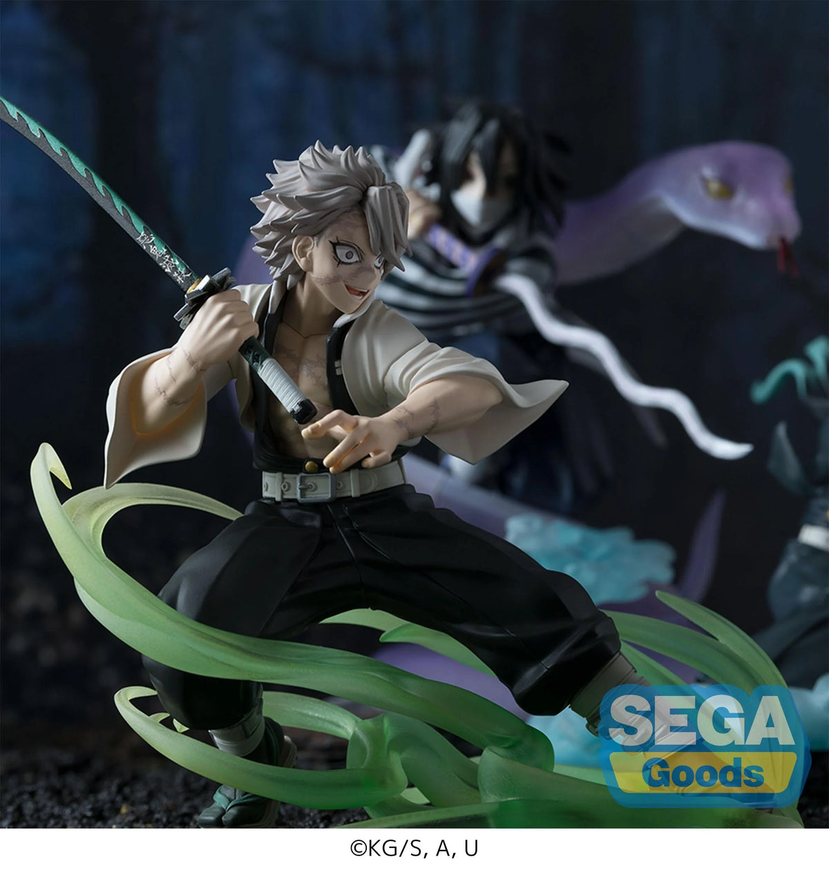 🌪️⚔️ Figurine Sanemi Shinazugawa – Xross Link – Arc de l’Entraînement des Piliers – Demon Slayer – 12 cm – SEGA ⚔️🌪️