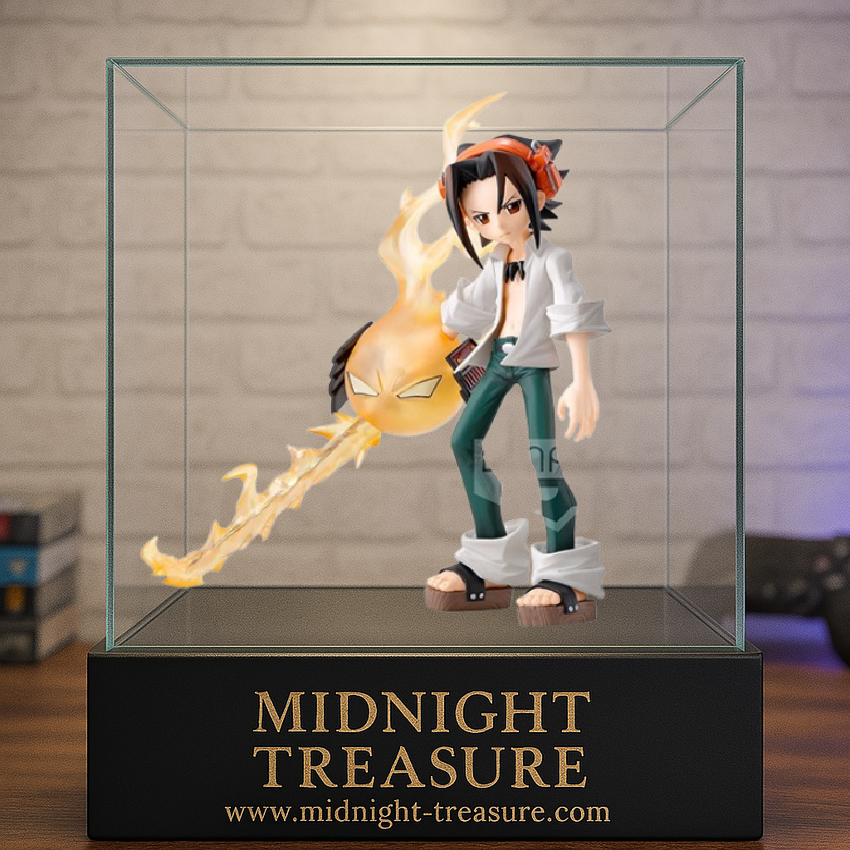 Figurine Shaman King – Yoh Asakura – 14 cm – Banpresto. Yoh debout avec Amidamaru en énergie flamboyante. Un incontournable pour les fans de Shaman King.

