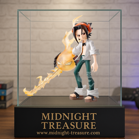 Figurine Shaman King – Yoh Asakura – 14 cm – Banpresto. Yoh debout avec Amidamaru en énergie flamboyante. Un incontournable pour les fans de Shaman King.


