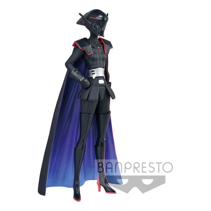 Figurine PVC Am – Star Wars Visions (The Twins) (18 cm) de Banpresto. Armure noire Sith avec casque et cape imposante. Produit officiel inspiré du célèbre animé Star Wars Visions.