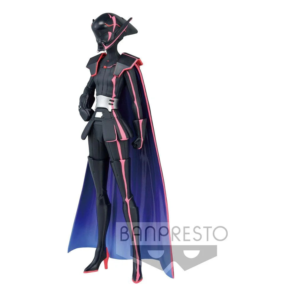 Figurine PVC Am – Star Wars Visions (The Twins) (18 cm) de Banpresto. Armure noire Sith avec casque et cape imposante. Produit officiel inspiré du célèbre animé Star Wars Visions.