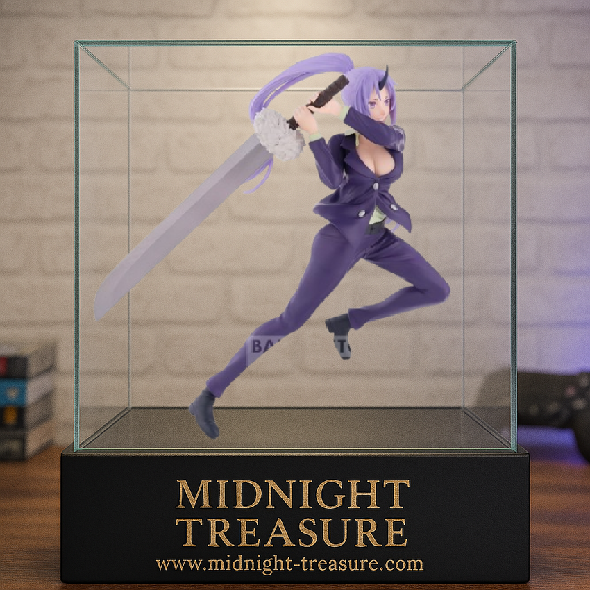 Figurine That Time I Got Reincarnated as a Slime – Shion – 18 cm – Banpresto. Shion en pleine action, armée de son épée géante, fidèle au style de l’anime. Une pièce puissante et stylée pour tous les fans.