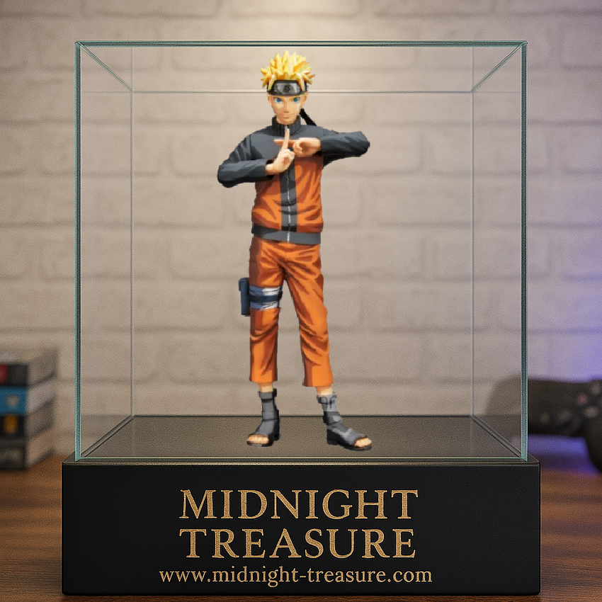 Figurine Naruto Shippuden – Uzumaki Naruto – Grandista Nero – 27 cm – Banpresto. Naruto en posture de jutsu, dans sa tenue orange emblématique. Une figurine imposante pour les fans de la saga Naruto.
