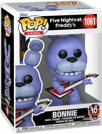 🐰🎸 Funko Pop! Games N°1061 – Bonnie with Guitar (Bonnie avec guitare) – 10th Anniversary (10e anniversaire) – Five Nights at Freddy’s 🎸🐰