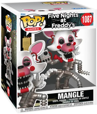 Funko Pop! Five Nights at Freddy’s – Mangle (N°1087). Mangle désarticulé avec tête secondaire et câbles apparents. Figurine détaillée et terrifiante pour les fans de FNaF.