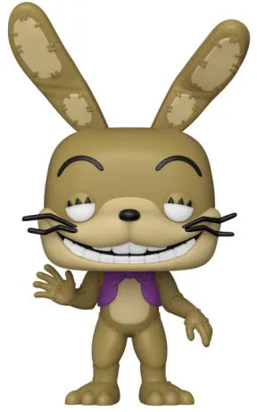 Funko Pop! Five Nights at Freddy’s Help Wanted 2 – Glitchtrap (N°1128). Figurine du lapin numérique corrompu, sourire inquiétant et costume usé, symbole de l’horreur psychologique de la saga FNAF.