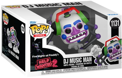 Funko Pop! Five Nights at Freddy’s Help Wanted 2 – DJ Music Man (N°1131). Figurine représentant DJ Music Man dans sa forme arachnéenne mécanique, fidèle au jeu FNAF.
