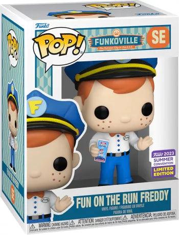 🚚🎉 Funko Pop! Funkoville SE – Fun on the Run Freddy – Freddy Funko  - Summer Convention / San Diego Comic-Con (SDCC) 2023🎉🚚