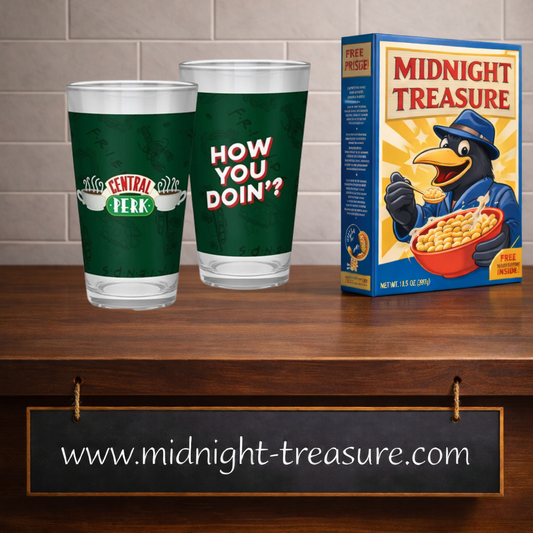 Verre XXL Friends Central Perk 400 ml ABYstyle vert avec logo Central Perk et inscription How You Doin' de Joey.