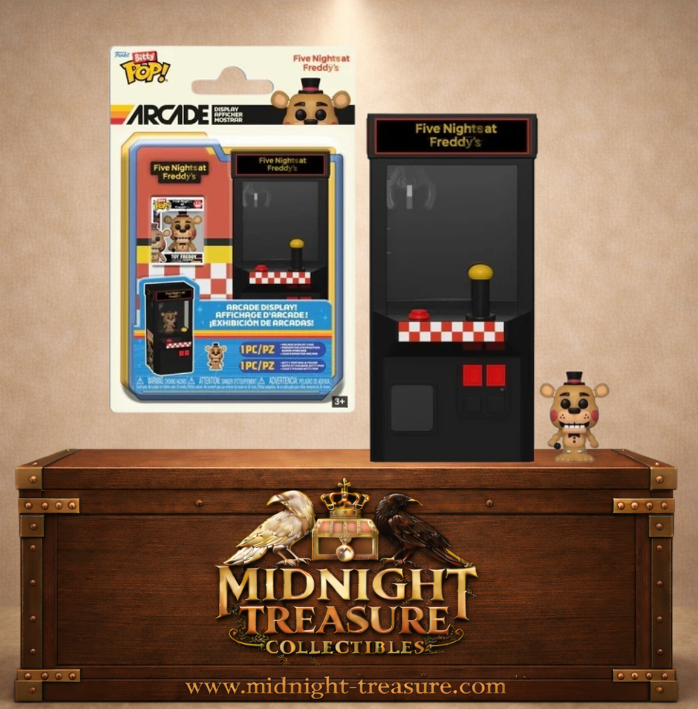 Funko Bitty Pop! Arcade Toy Freddy Five Nights at Freddy's avec mini figurine Toy Freddy et borne d'arcade rétro officielle.