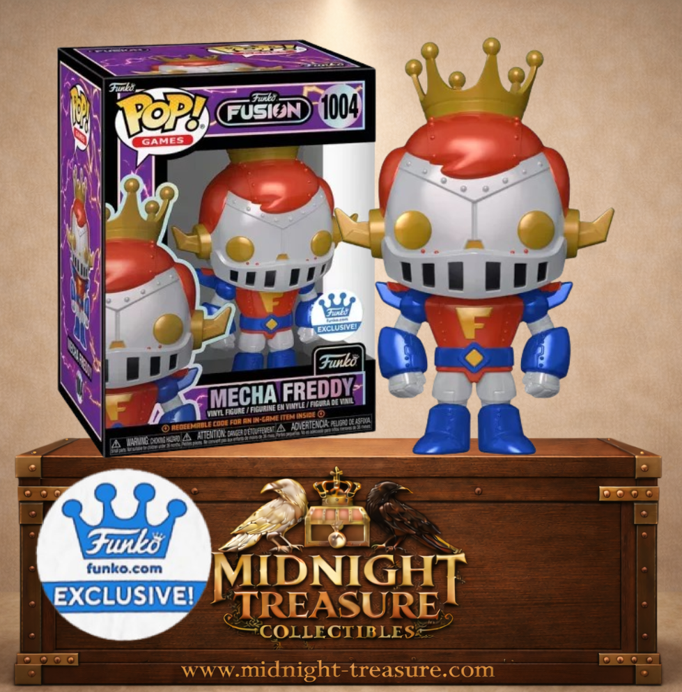 Funko Pop! Games N°1004 – Mecha Freddy, édition Funko Exclusive inspirée du jeu Funko Fusion.