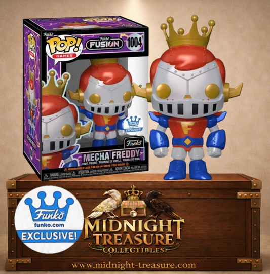 Funko Pop! Games N°1004 – Mecha Freddy, édition Funko Exclusive inspirée du jeu Funko Fusion.