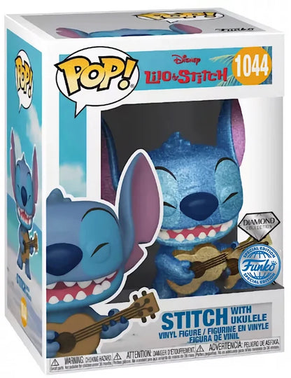 🎸🌺 Funko Pop! Disney N°1044 – Stitch with Ukulele (Stitch avec ukulélé) – Lilo & Stitch – Diamond Collection 🌺🎸