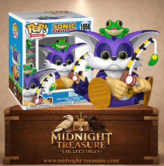 Funko Pop! N°1058 – Big the Cat avec Froggy, inspirée de Sonic the Hedgehog (Sonic le Hérisson).