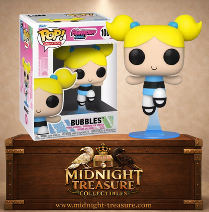 Funko Pop! Animation N°1081 – Bubbles (Bulle), inspirée de Les Super Nanas (The Powerpuff Girls).
