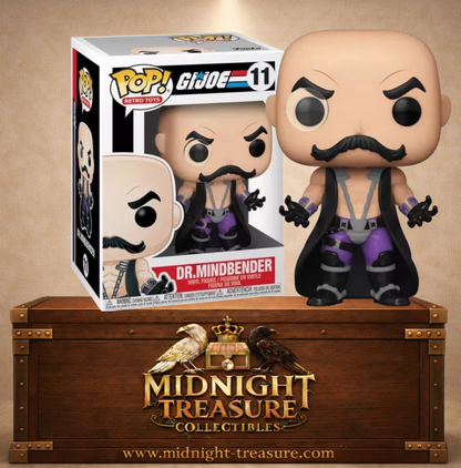 Funko Pop! Retro Toys N°11 – Dr Mindbender G.I. Joe scientifique Cobra moustache cape.