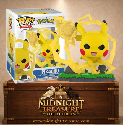 Funko Pop! N°1127 – Pikachu, inspirée de Pokémon, utilisant une puissante attaque électrique.