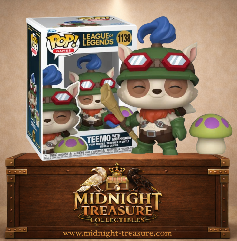 Funko Pop! Games N°1138 – Teemo avec champignon League of Legends figurine.